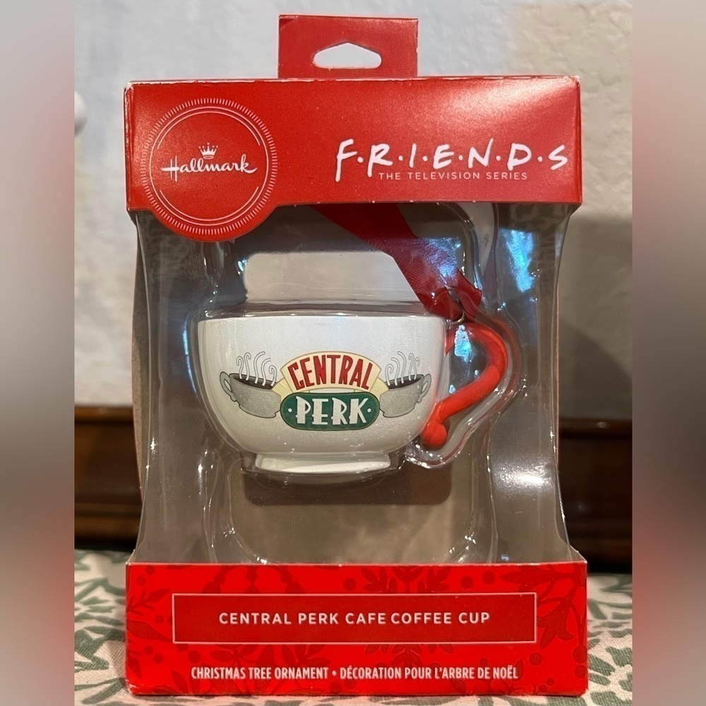 NWT Friends - Central Perk Cafe Cup - Hallmark Ornament-New in Box